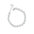 BRACELET CRISTAL ARGENTÉ