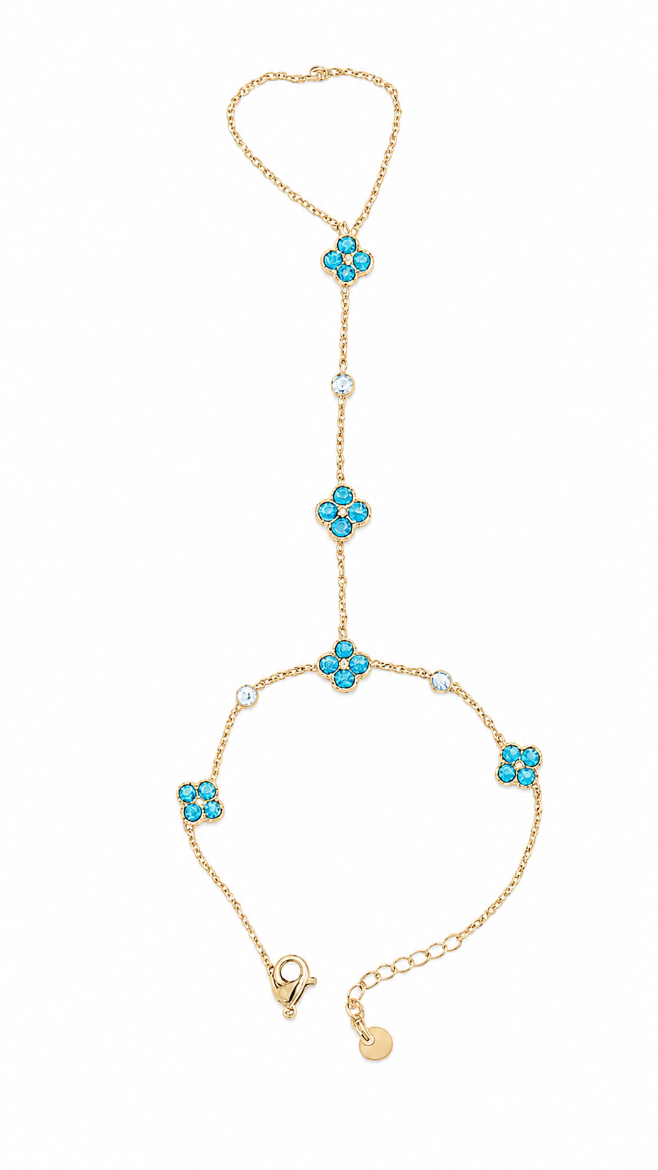 CHAÎNE DE MAIN DALIA BLEU